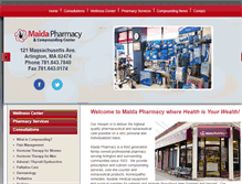 Tablet Screenshot of maidapharmacy.com